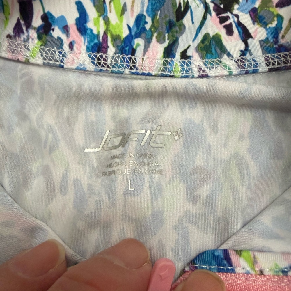 Jofit Multi Colored Quater Zip Pullover - image 2